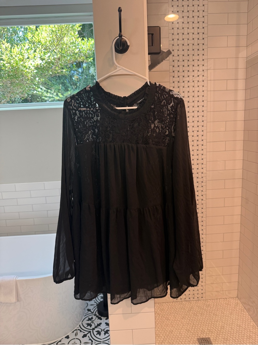 Torrid Black Lace Blouse